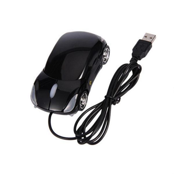 

binful 1600dpi mini car shape usb optical wired mouse innovative 2 headlights mouse for deskcomputer lapmice brand new