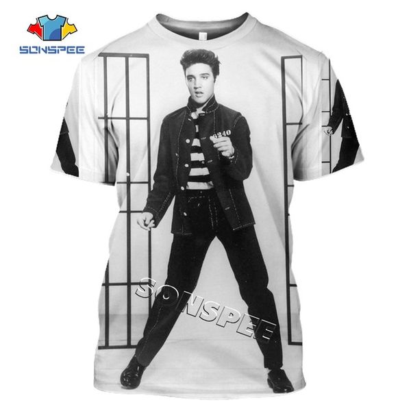 

elvis presley the king men summer homme pullover 3d print shirts aesthetic graphic funny men clothing