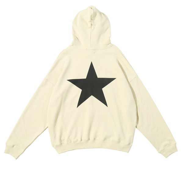 

известные зимы mens стилиста hoodie вскользь hip hop хлопок мужчины женщины black star print толстовки толстовки толстовка размер s
