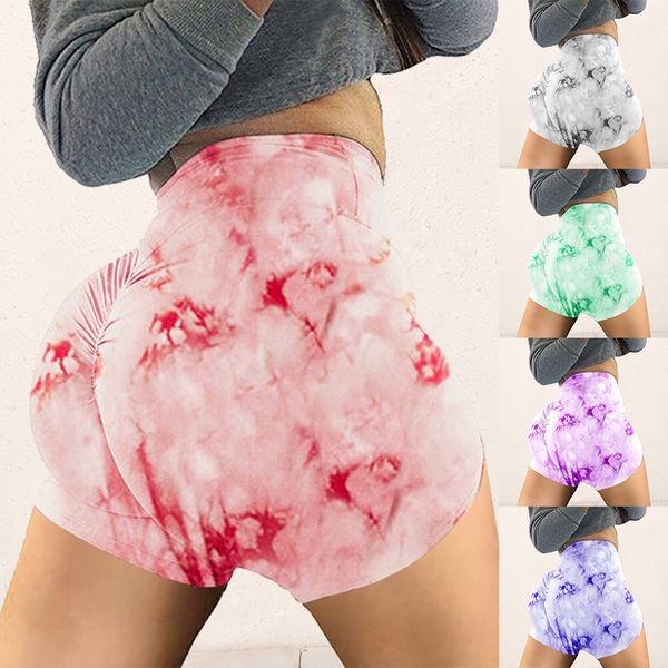 

womens yoga shorts bulifting shorts tummy control leggings running gym print sports workout gym short, White;red