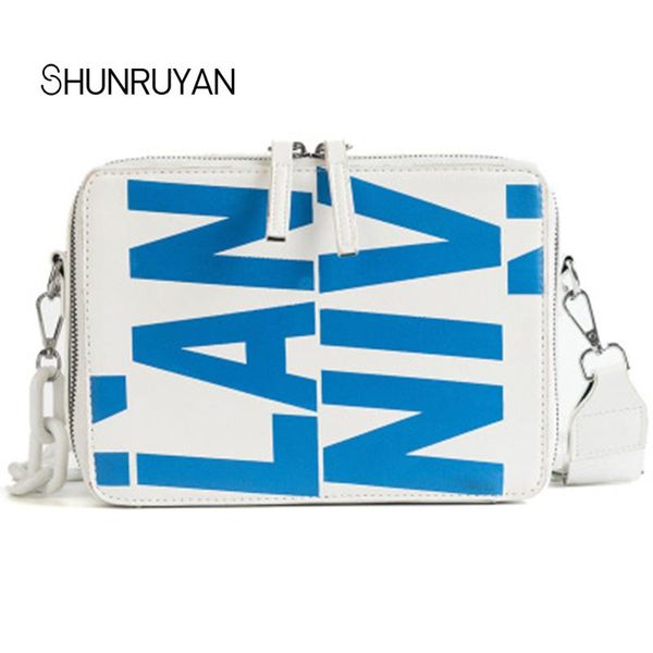 

shunruyan 2020 fashion brand women bag quality pu leather flap cool girls zipper shoulder bag crossbody female party