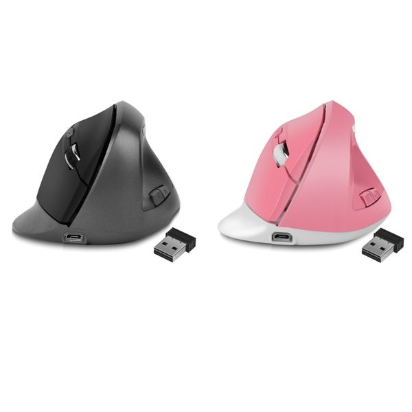 

ergonomic wireless mouse 1600dpi usb rechargeable 2.4ghz optical vertical mice
