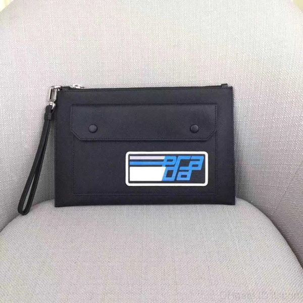 

мужская печать 2019 дизайнер кожи сцепления с мужской ручной кожей конверта отделки сумки съемной молния ремешка закрытой передней