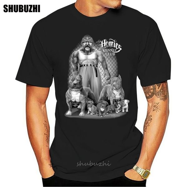 

lowrider homies kennel club pitbull pit cholo gangster dga brand clothing figurecool casual pride t shirt men fashion