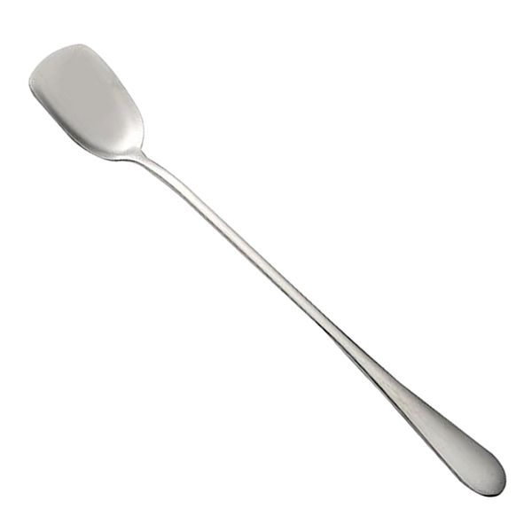 

stainless steel long handle ice cream sundae coffee stirring spoon 18.5cm