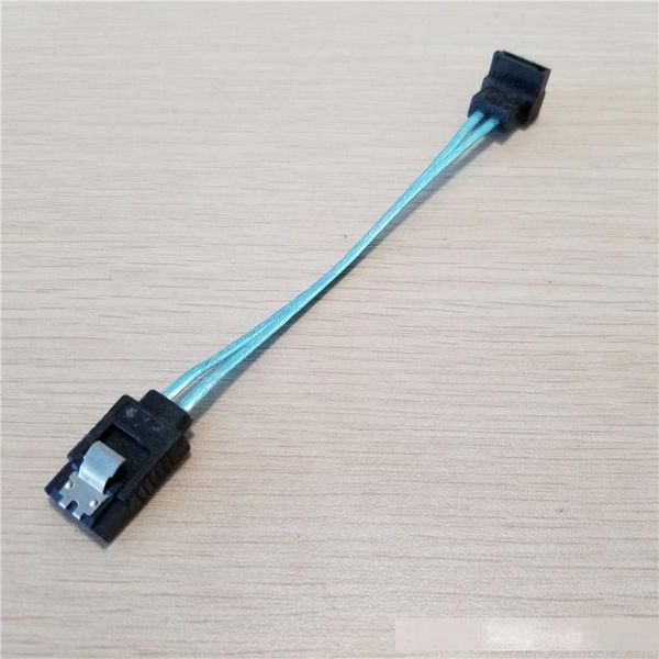 

10pcs/lot ultrashort sas cable sata3 hard drive data cable dual straight & elbow head with shrapnel 10cm