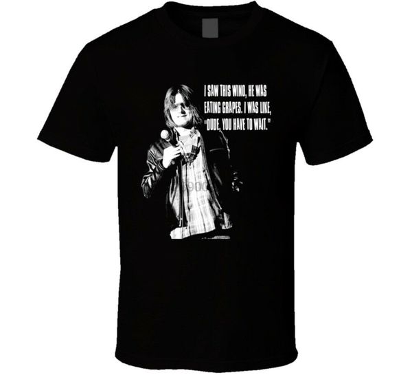 

mitch hedberg wino joke blackt shirt