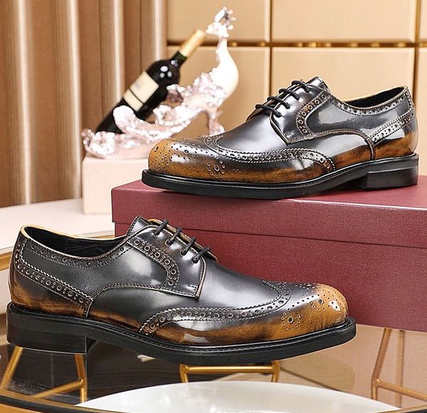 

new highquality men roundheaded dress shoes leather luxury formal shoes comfortable new arriving designer business zapatos hombre qwt, Black