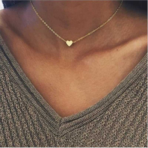 

collares de moda 2020 accesorios mujer golden o-shaped chain chocker simple and exquisite and versatile accessories, Silver