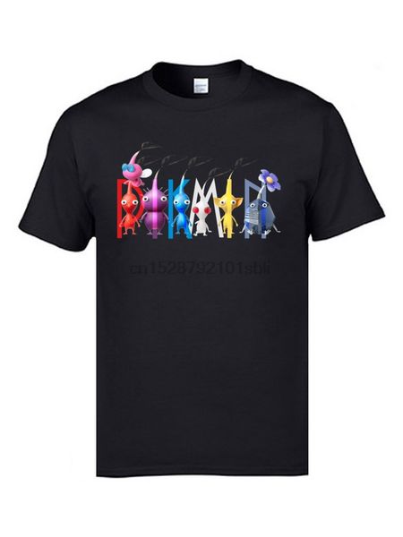 

cute pikmin game tshirts pc table gamer mens funny print t shirts captain aulimar japanese anime comic 90 tee shirts cotton