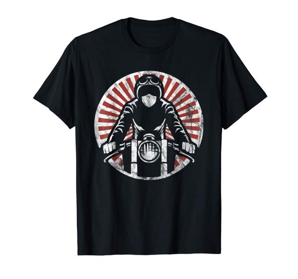 

2019 новый чистый хлопок короткие рукава hip hop моды возвращение cafe racers тенниску тенниска
