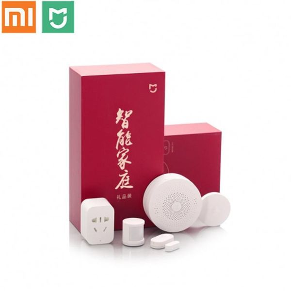 

xiaomi mijia smart home kit gateway window door sensors body sensor wireless switch mi 5 in 1 smart home security kit