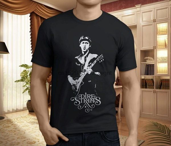 

dire straits mark knopfler the nothing rock legen mens black t-shirt size s-3xl