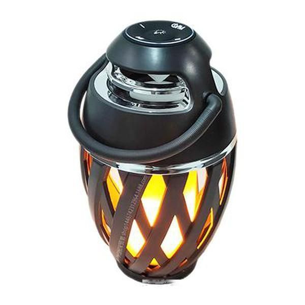 

2 in1 bluetooth speaker led flame atmosphere lamp light portable wireless stereo speaker with music bulb outdoor camping woofer hot