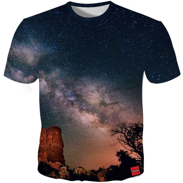 

youthup men galaxy starry sky 5xl 3d print shirts kawaii harajuku graphic men clothing