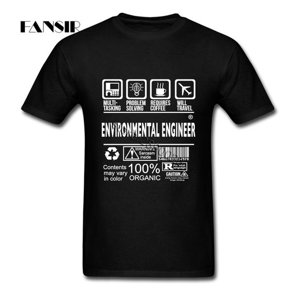 

environmental engineer short sleeve t shirts vintage tshirts cotton round neck men t shirt for team