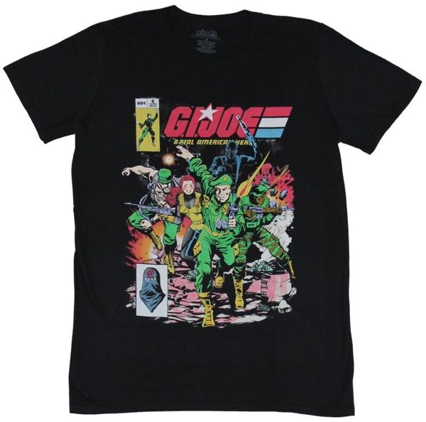 

gi joe g.i. joe mens t-shirt - charging group comic cover image