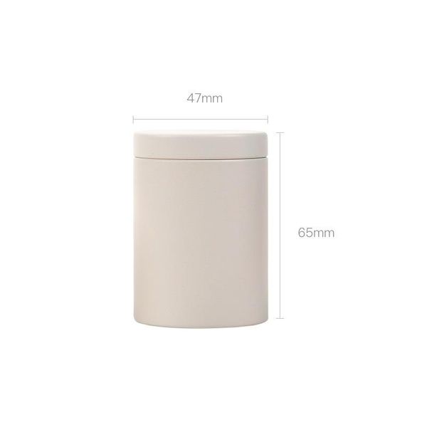 

47x45mm mini small tea caddy metal tin storage boxes candy case organizer box 5 colors