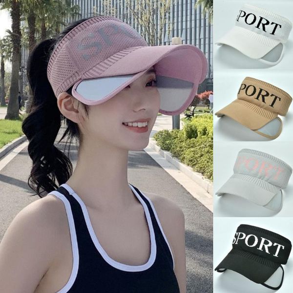 

summer women outdoors hat visor sun uv protection sports hats fashion patchwork sunscreen beach caps chapeu praia 2020, Black