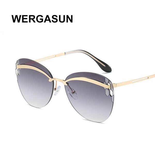 

wergasun oversize round sunglasses women celebrity sun glasses driving superstar designer female shades uv400, White;black