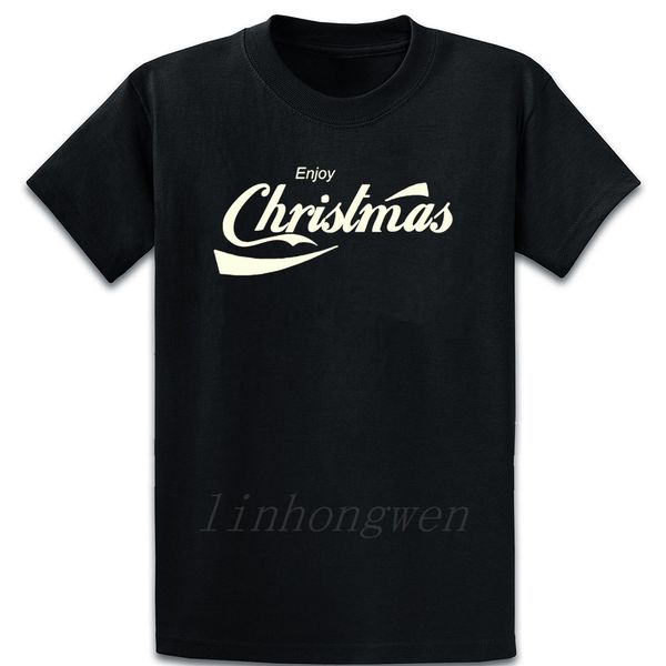 

enjoy christmas parody logo t shirt pattern cute casual short sleeve letter spring s-5xl print shirt