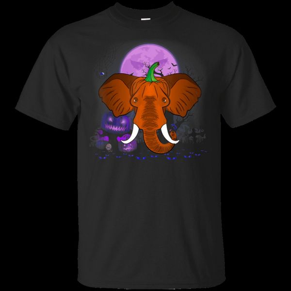 

elephant pumpkin halloween funny elephant halloween costume t-shirt black men breathable tee shirt