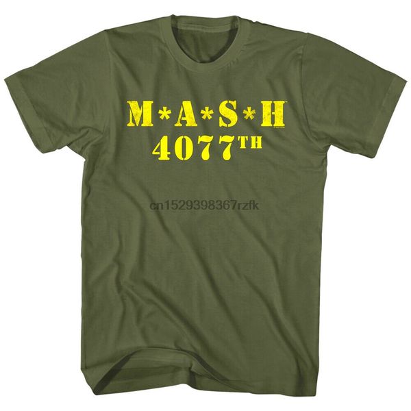 

mash 4077th squadron vintage army mens t shirt military green alda mash tv