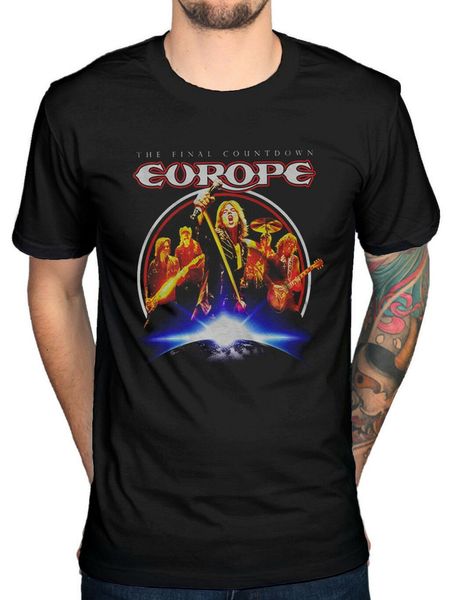 

official europe the final countdown t-shirt wings of tomorrow walk the earth cotton cool o neck tee shirt