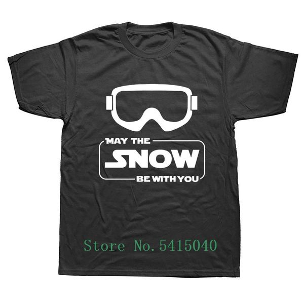 

пусть снежная be with you смешной snowboards skies t shirt top tee gift summer футболках