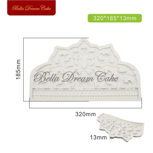 

large size crown silicone mold cake border decoration moulds fondant chocolate sugarcraft mould cake decorating tools bakeware