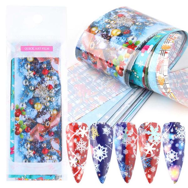 

christmas snowflake star transfer paper nail stickertrendy fashion for women, Black