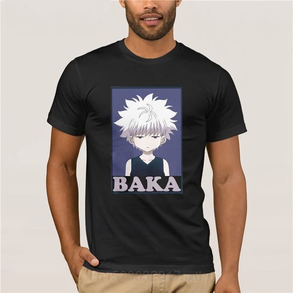 

новые тенденции моды hunter x hunter футболки killua zoldyck бака классические комикс короткие рукава классический fit чистые футболки
