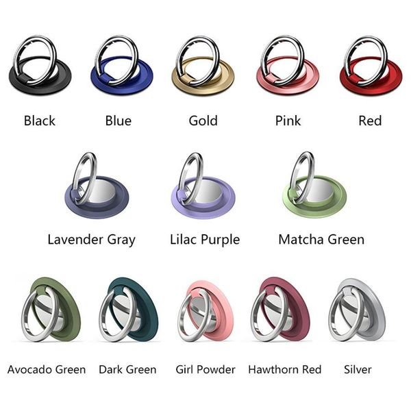 

ultra slim magnetic finger ring grips holders brackets 360Â° rotation stands car mounts universal kickstands stents for cell phones tablets