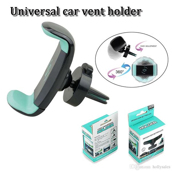 

360 degree rotation car vent holder adjustable universale nimi air vent mount stand fit for 3.5 inch to 6 inch smart cellphone gps psp