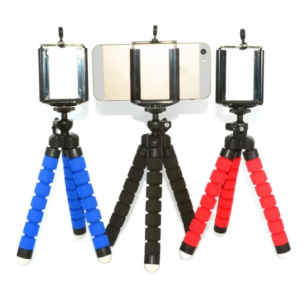 

tripods mini ocs flexible tripod stand for samsung huawei camera smart phone with phone/camera holder clip
