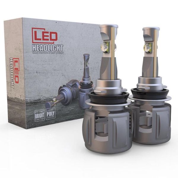 

zarkor eti-70 chips h11 led light car led headlight h1 h3 h7 h27 880 turbo d1s d2s d3s d4s bi lens h4 h13 car lights bulb