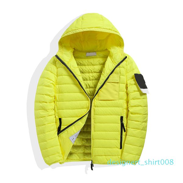

cp toney pirate company konng gonng winter lightweight hooded down jacket casual trendy jacket hooded cap down-filled coat d08, Black