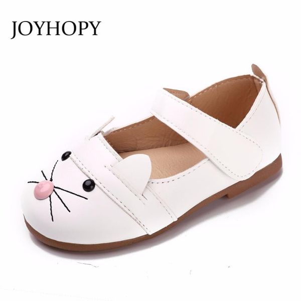 

joyhopy girls princess shoes pink cat leather girls kids shoes for dance party princess girl single, Black;grey