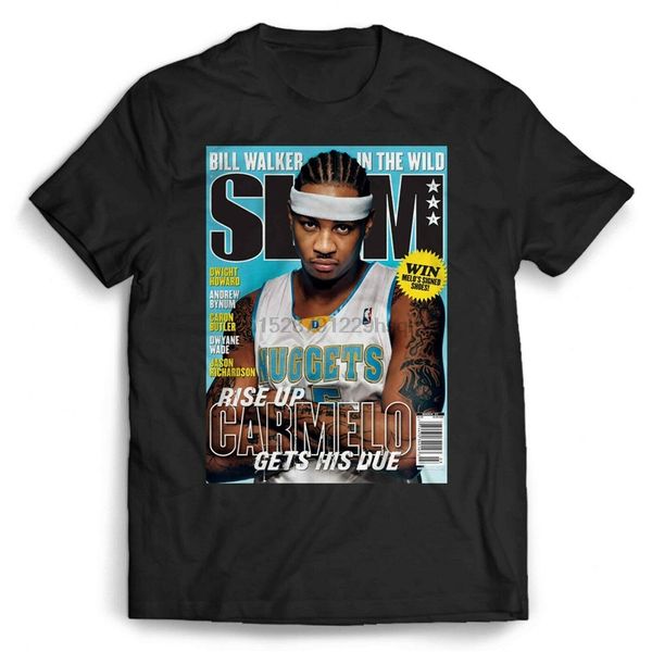 

кармело энтони slam обложка t-shirt мужчины женщины harajuku смешной tee shirt