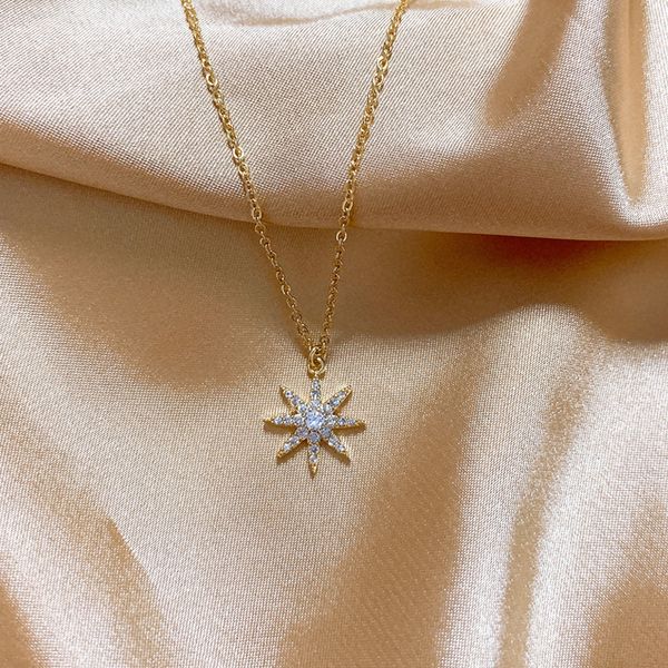 

aprilgrass brand 925 sterling silver crystal stars necklaces & pendant statement necklace for women clavicle chain necklace choker jewelry