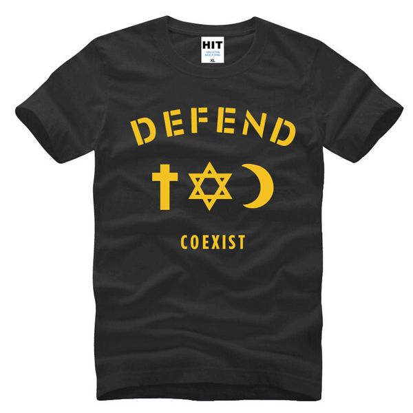 

creative coexist hip-hop men's t-shirt t shirt for men 2016 short sleeve cotton casual tee camisetas hombre