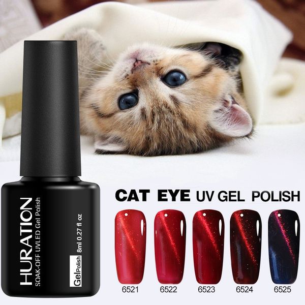 

6 color cat eye nail art polish nail decorate gel glue wine red 3d cat eye polish diy decoration tools tslm1