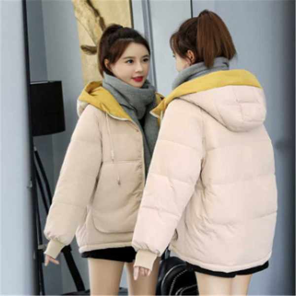 

women's down & parkas womens winter cotton padded jacket women short thick korean loose hooded coats outwear coat jackets, Black