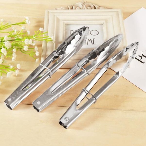 

bbq tongs kitchen tongs lock design barbecue clip clamp stainless steel food tongs lx1663