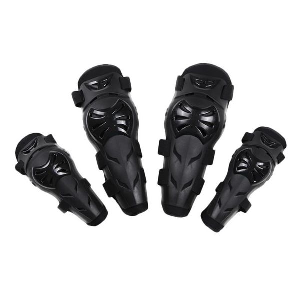 

4pcs sports protective gear outdoor sports elbow pads knee pads motorcycle off-road riding racing protective cover, Black;gray