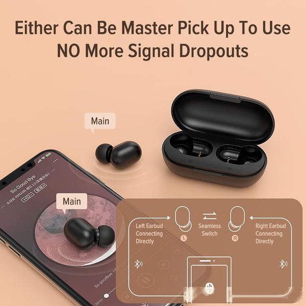 

haylou gt1 pro large battery tws bluetooth earphones touch control wireless headphones hd stereo with dual mic noise isolation