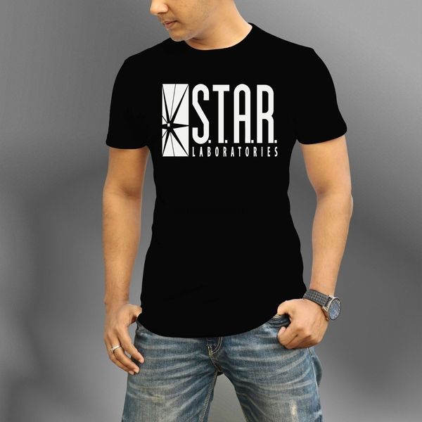 

star labs flash mens t shirt barry allen star laboratories on pro club black tee(1
