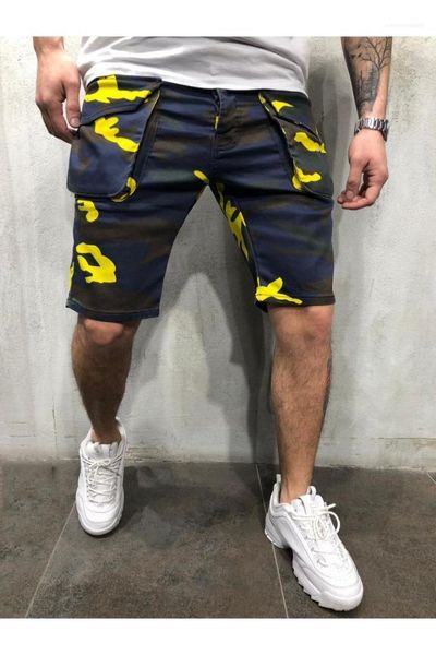 

mens cargo shorts fashion knee length mens short trousers new arrival camouflage loose, White;black