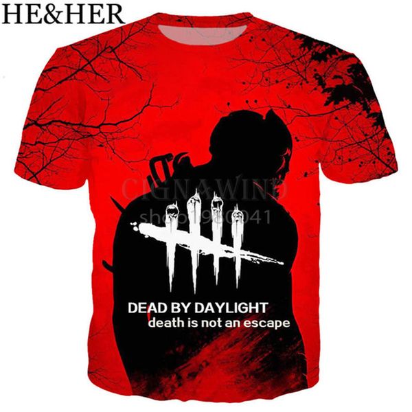 

new game dead by daylight 3d print shirts horror humor horror men clothing