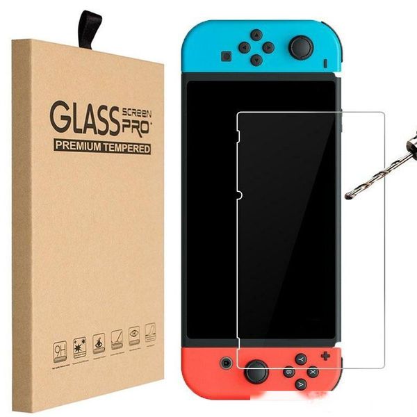 

9h ultra thin premium tempered glass screen protector film hd clear anti-scratch for nintendo switch lite with retail package